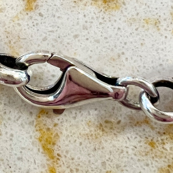 19-1/2" STERLING WOVEN ROPE NECKLACE WITH REMOVABLE TWO SIDED PENDANT - Picture 12 of 16